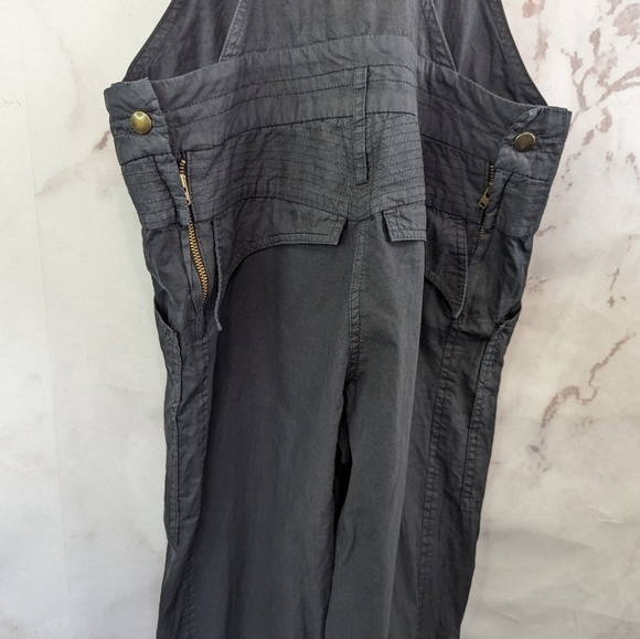 Isabel Marant Overalls Women 25 0 XS Black Skinny Bib Jumpsuit Zip Crop - Picture 7 of 12